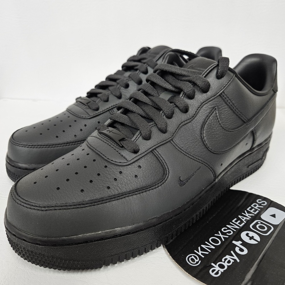 Nike Air Force 1 Low Dirty Triple Black AF1 Sneaker HJ9348-001 Men's Size 11